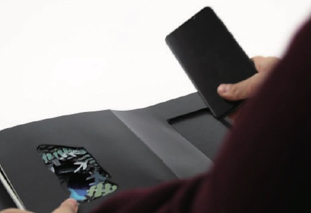 Figure 2. Beyond Paper combines a 3D paper structure book containing Bluno .